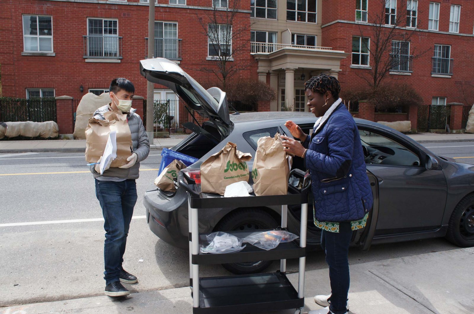 unloading groceries, SPRINT Senior Care