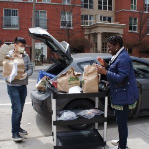 unloading groceries, SPRINT Senior Care