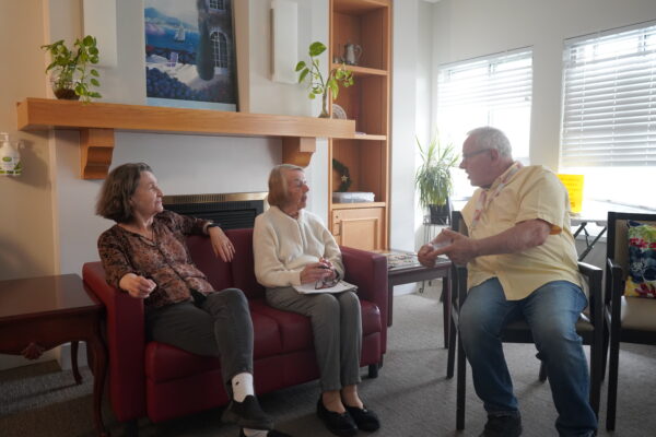 Pictured from left to right: Cathy, Bev and Michael 